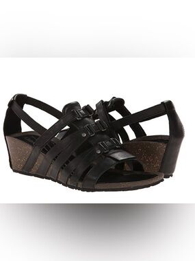 Teva Cabrillo black wedge sandals 8.5
